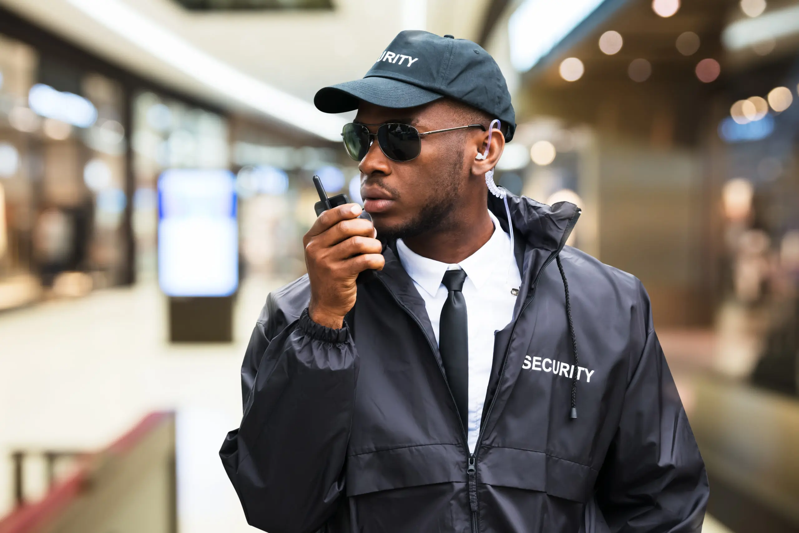 Security guard in a retail environment